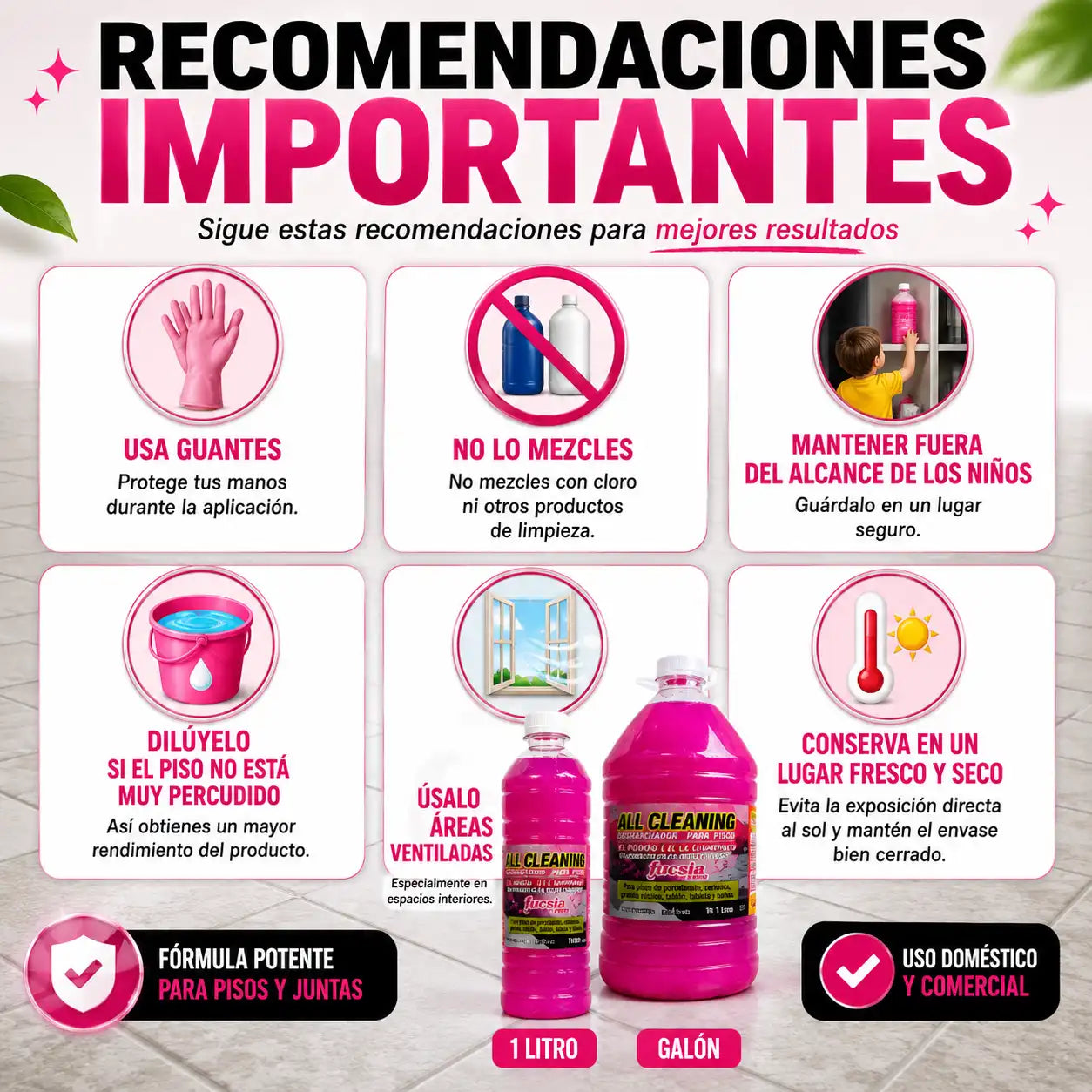 ALL CLEANING LIMPIADOR PISOS Y JUNTAS