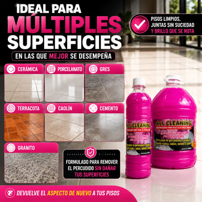 ALL CLEANING LIMPIADOR PISOS Y JUNTAS